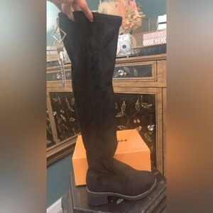 Brand New Knee-High Boots with Rhinestones